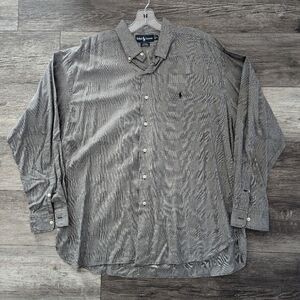 Ralph Lauren McMeel Men's Gray Plaid Casual Shirt XL